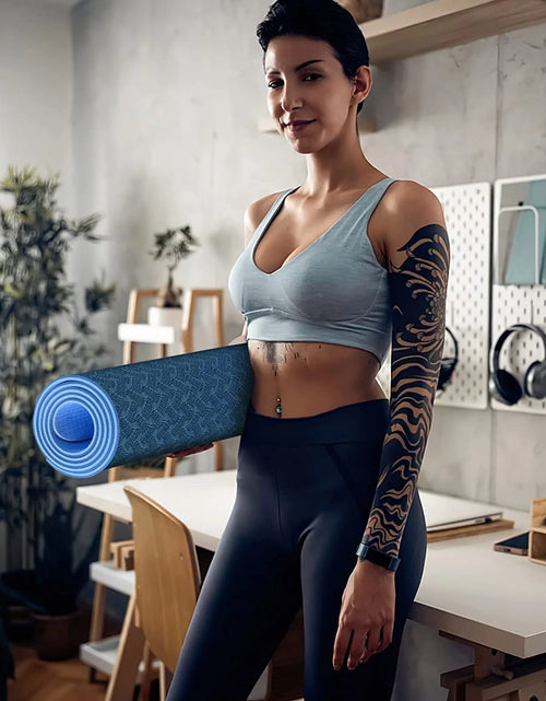 Load image into Gallery viewer, Yoga Mat 72 X 24'' Exercise Mats 8Mm TPE Non-Slip Extra Thick High-Density Eco Friendly for Yoga Workout Pilates Yoga Mats for Women Men
