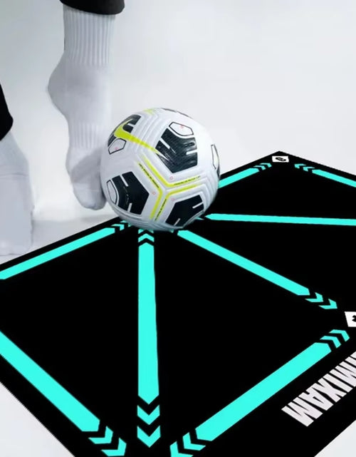 Load image into Gallery viewer, Football Training Mat Durable Non Slip Foldable Kids Adults Dribble Training Mat Football Training Indoor Ourdoor Equipment
