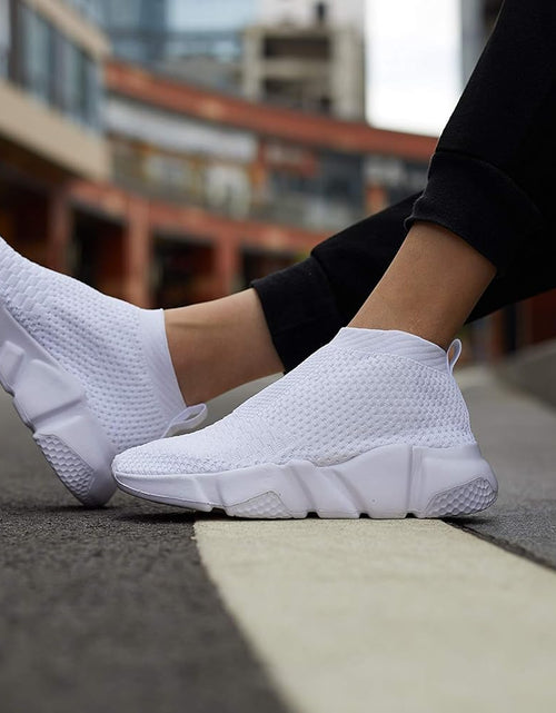 Load image into Gallery viewer, Women'S Running Knit Comfortable Lightweight Breathable Casual Sports Shoes Fashion Sneakers Slip-On Walking Shoes
