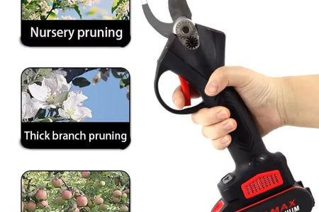 21V 30Mm Cordless Electric Pruner Pruning Shears Efficient Fruit Tree Bonsai Pruning Branches Cutter Landscaping Power Tool