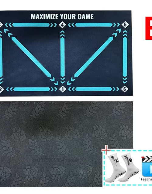 Load image into Gallery viewer, Football Training Mat Durable Non Slip Foldable Kids Adults Dribble Training Mat Football Training Indoor Ourdoor Equipment
