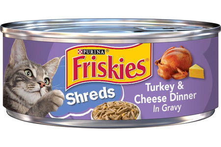 Purina Shreds Turkey and Cheese Dinner in Gravy High Protein Wet Cat Food - (...